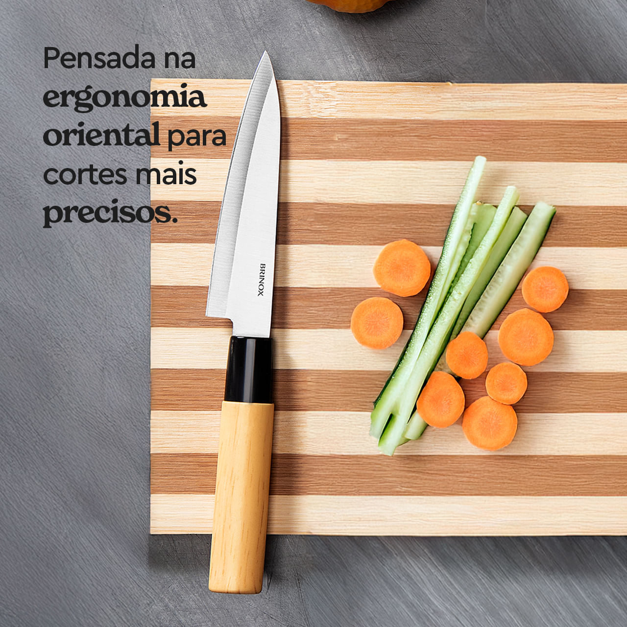 Faca do Chef Brinox Samurai 8 1/4