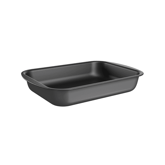 Assadeira Retangular Brinox Bakeware 39,5 x 28,6 x 6,6 cm Grafite