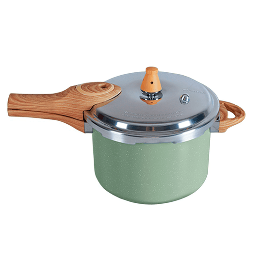 Panela de Pressão Indução Brinox Pressure Antiaderente Ceramic Life 4,2 Litros Botanika Verde